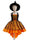 Ball Gown Square Neck Sleeveless Knee-Length Halloween Dresses for Girls With Pleats
