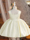 A-Line/Princess Square Neck Sleeveless Birthday Dresses for Girls WIth 3D Floral