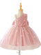 Ball Gown One-Shoulder Sleeveless Knee-Length  Flower Girl Dresses With 3D Floral & Pearl