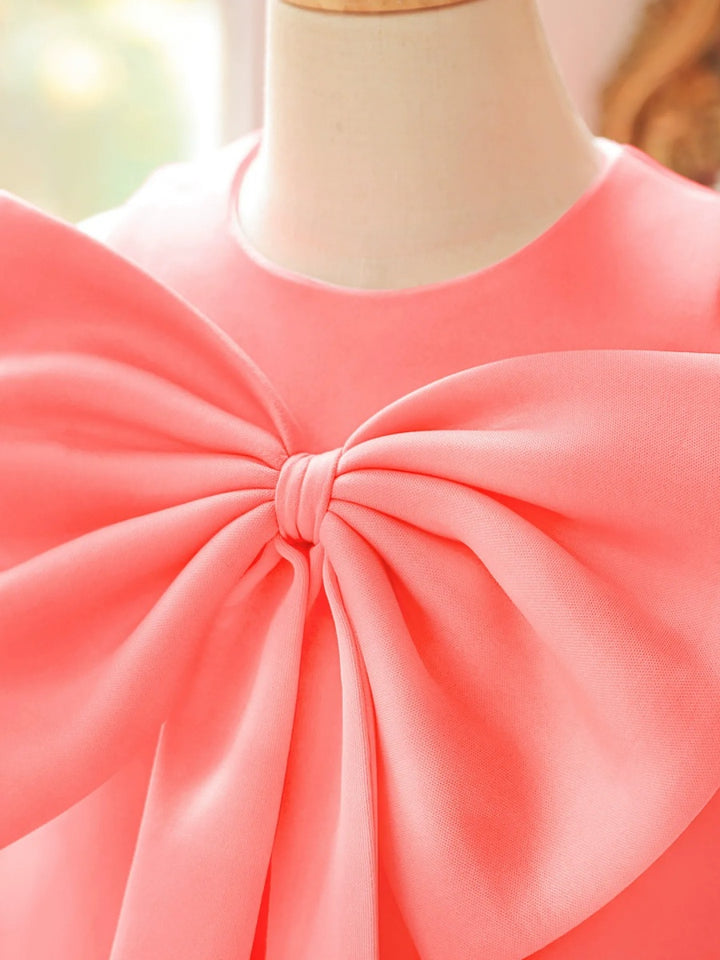 A-Line/Princess Scoop Sleeveless Knee-Length Flower Girl Dresses With Bowknot &amp; Ruffles