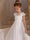 A-Line/Princess Crew Neck Chiffon Flower Girl Dresses with Appliques