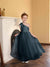 A-Line/Princess One-Shoulder Tulle Flower Girl Dresses with Pearls