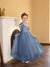 A-Line/Princess One-Shoulder Tulle Flower Girl Dresses with Pearls
