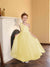 A-Line/Princess One-Shoulder Tulle Flower Girl Dresses with Pearls