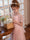 A-Line/Princess Crew Neck Puff Sleeves Tiered Tulle Flower Girl Dresses