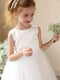 A-Line/Princess Crew Neck Sleeveless Tulle Flower Girl Dresses with Pearls