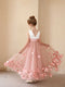 A-Line/Princess Crew Neck Sleeveless Flower Girl Dresses with Applique