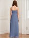A-Line/Princess V-Neck Sleeveless Ruffles Junior Bridesmaid Dresses