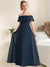 A-Line/Princess Off-the-Shoulder Short Sleeves Ruched Junior Bridesmaid Dresses