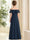 A-Line/Princess Off-the-Shoulder Short Sleeves Ruched Junior Bridesmaid Dresses