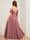 A-Line/Princess Square Neck Sleeveless Belt Junior Bridesmaid Dresses