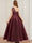 A-Line/Princess One-Shoulder Sleeveless Pleats Junior Bridesmaid Dresses