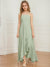 A-Line/Princess Square Neck Sleeveless Ruffles Junior Bridesmaid Dresses