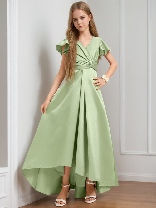 jr bridesmaid dresses short Chiffon Short Junior Bridesmaid Dress