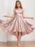 A-Line/Princess One-Shoulder Sleeveless Ruched Junior Bridesmaid Dresses