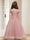 A-Line/Princess Cold Shoulder Appliques Tulle Flower Girl Dresses
