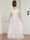 A-Line/Princess Scoop Sequin Tulle Flower Girl Dresses with Ruffles