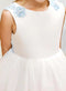 A-Line/Princess Scoop Neck Tulle Flower Girl Dresses with 3D Floral