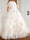 A-Line/Princess Scoop Floor-Length Lace Flower Girl Dresses with Floral Embroidery