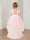 A-Line/Princess Scoop Sleeveless High-Low Tulle Flower Girl Dresses with Beading and Feather