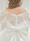 Ball-Gown/Princess Off-the-Shoulder Lace Tulle Girl Party Dresses with Long Sleeves