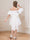 Ball-Gown/Princess Straps Puff Sleeves Knee-Length Flower Girl Dresses with Appliques