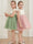 A-Line/Princess Scoop Knee-Length Short Sleeves Flower Girl Dresses With Bowknot