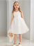Tulle A-Line/Princess Scoop Knee-Length Sleeveless Flower Girl Dresses With Bowknot