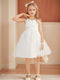 Tulle A-Line/Princess Scoop Knee-Length Sleeveless Flower Girl Dresses With Bowknot