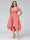 A-Line V-Neck Short Sleeves Asymmetrical Chiffon Plus Size Bridesmaid Dresses With Pockets