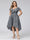 A-Line V-Neck Short Sleeves Asymmetrical Chiffon Plus Size Bridesmaid Dresses With Pockets