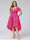 A-Line V-Neck Short Sleeves Asymmetrical Chiffon Plus Size Bridesmaid Dresses With Pockets