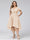 A-Line V-Neck Short Sleeves Asymmetrical Chiffon Plus Size Bridesmaid Dresses With Pockets