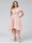 A-Line V-Neck Short Sleeves Asymmetrical Chiffon Plus Size Bridesmaid Dresses With Pockets