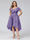 A-Line V-Neck Short Sleeves Asymmetrical Chiffon Plus Size Bridesmaid Dresses With Pockets
