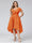 A-Line V-Neck Short Sleeves Asymmetrical Chiffon Plus Size Bridesmaid Dresses With Pockets