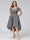 A-Line V-Neck Short Sleeves Asymmetrical Chiffon Plus Size Bridesmaid Dresses With Pockets