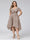 A-Line V-Neck Short Sleeves Asymmetrical Chiffon Plus Size Bridesmaid Dresses With Pockets