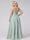 A-Line Halter Sleeveless Ruched Floor-Length Chiffon Plus Size Bridesmaid Dresses