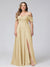 A-Line Off-the-Shoulder Sleeveless Ruched Long Chiffon Plus Size Bridesmaid Dresses with Split Side