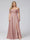 A-Line Off-the-Shoulder Sleeveless Ruched Long Chiffon Plus Size Bridesmaid Dresses with Split Side
