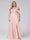A-Line Off-the-Shoulder Sleeveless Ruched Long Chiffon Plus Size Bridesmaid Dresses with Split Side