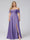A-Line Off-the-Shoulder Sleeveless Ruched Long Chiffon Plus Size Bridesmaid Dresses with Split Side