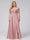 A-Line Off-the-Shoulder Sleeveless Ruched Long Chiffon Plus Size Bridesmaid Dresses with Split Side