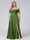 A-Line Off-the-Shoulder Sleeveless Ruched Long Chiffon Plus Size Bridesmaid Dresses with Split Side