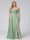 A-Line Off-the-Shoulder Sleeveless Ruched Long Chiffon Plus Size Bridesmaid Dresses with Split Side