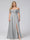 A-Line Off-the-Shoulder Sleeveless Ruched Long Chiffon Plus Size Bridesmaid Dresses with Split Side