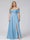 A-Line Off-the-Shoulder Sleeveless Ruched Long Chiffon Plus Size Bridesmaid Dresses with Split Side
