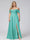 A-Line Off-the-Shoulder Sleeveless Ruched Long Chiffon Plus Size Bridesmaid Dresses with Split Side