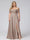 A-Line Off-the-Shoulder Sleeveless Ruched Long Chiffon Plus Size Bridesmaid Dresses with Split Side